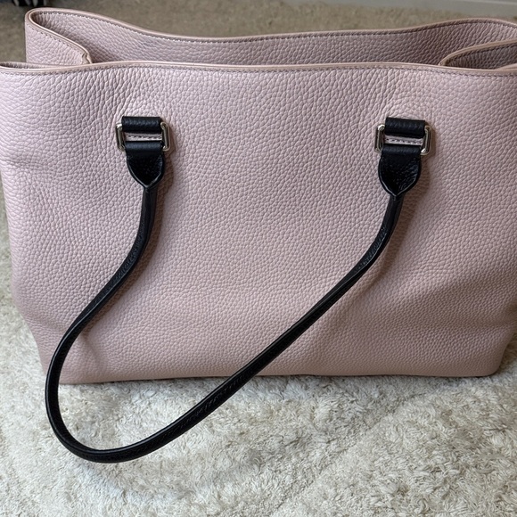 NWOT Kate Spade Pink Tote with Black Bow Accents - Picture 4 of 14